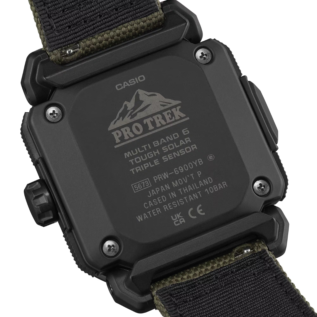 Reloj Pro-Trek Tough Solar PRW-6900YB-3D Multi Band 6 Triple Sensor Hombre - Digital