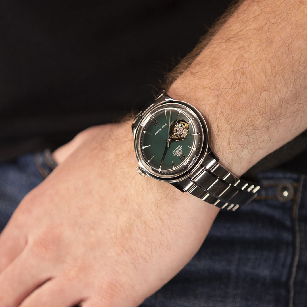 Reloj Orient Stretto Semi Skeleton Open Heart RA-AG0026 Automático Hombre - Análogo