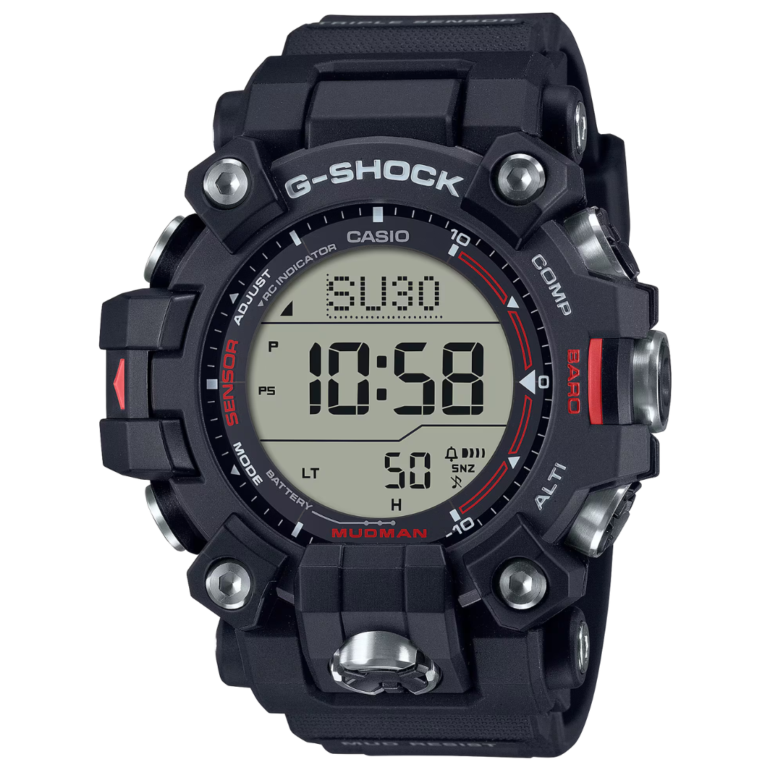 Reloj G-Shock Mudman Tough Solar GW-9500-1DR Triple Sensor Hombre - Digital