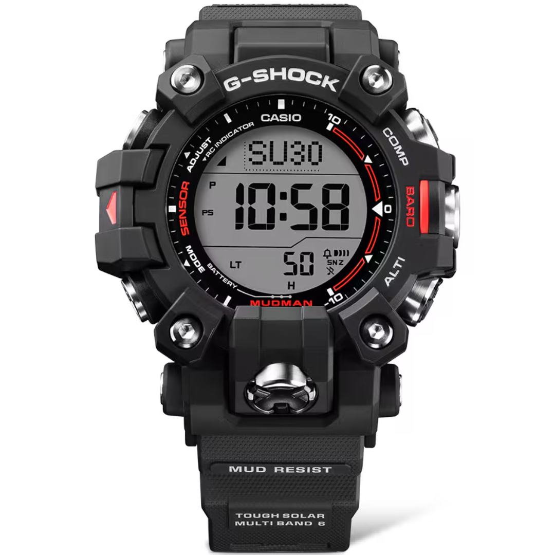 Reloj G-Shock Mudman Tough Solar GW-9500-1DR Triple Sensor Hombre - Digital