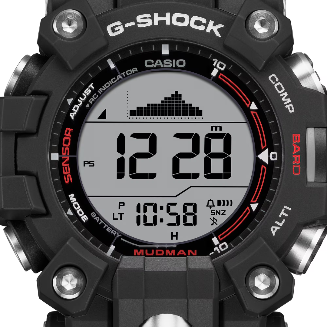 Reloj G-Shock Mudman Tough Solar GW-9500-1DR Triple Sensor Hombre - Digital