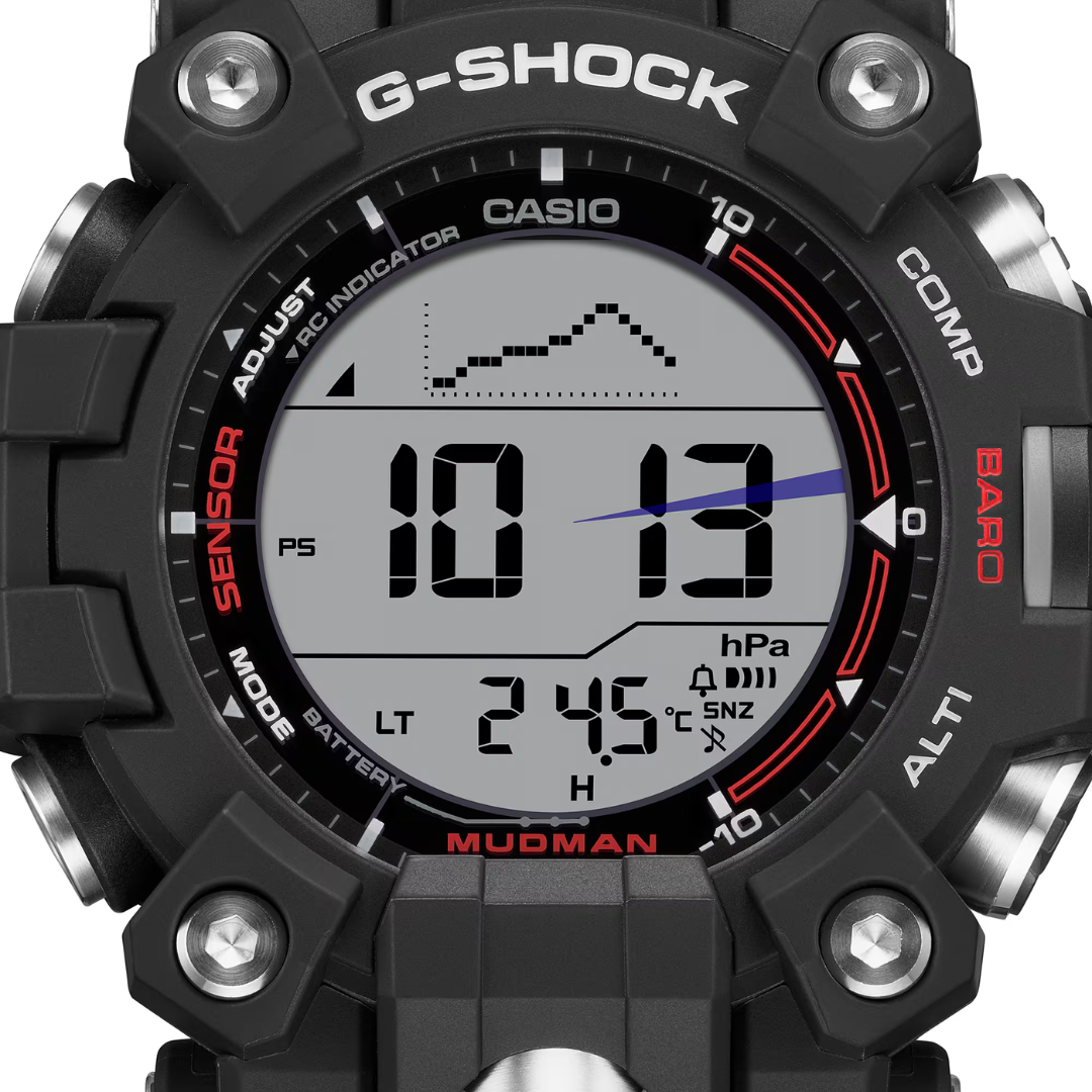 Reloj G-Shock Mudman Tough Solar GW-9500-1DR Triple Sensor Hombre - Digital