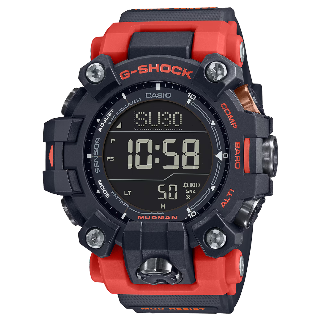 Reloj G-Shock Mudman Tough Solar GW-9500-1A4DR Triple Sensor Hombre - Digital