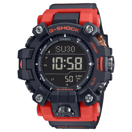 Reloj G-Shock Mudman Tough Solar GW-9500-1A4DR Triple Sensor Hombre - Digital
