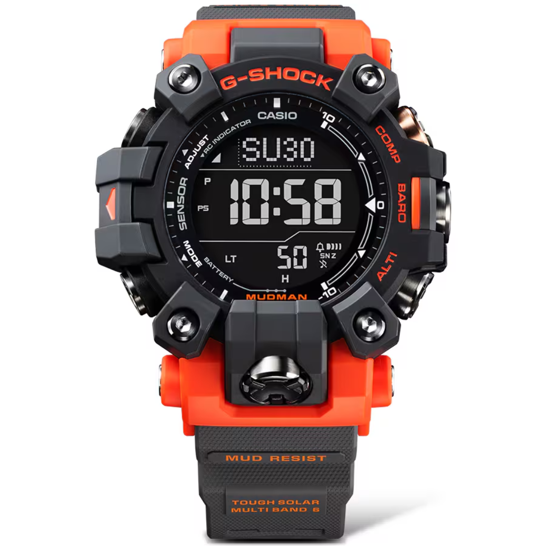 Reloj G-Shock Mudman Tough Solar GW-9500-1A4DR Triple Sensor Hombre - Digital