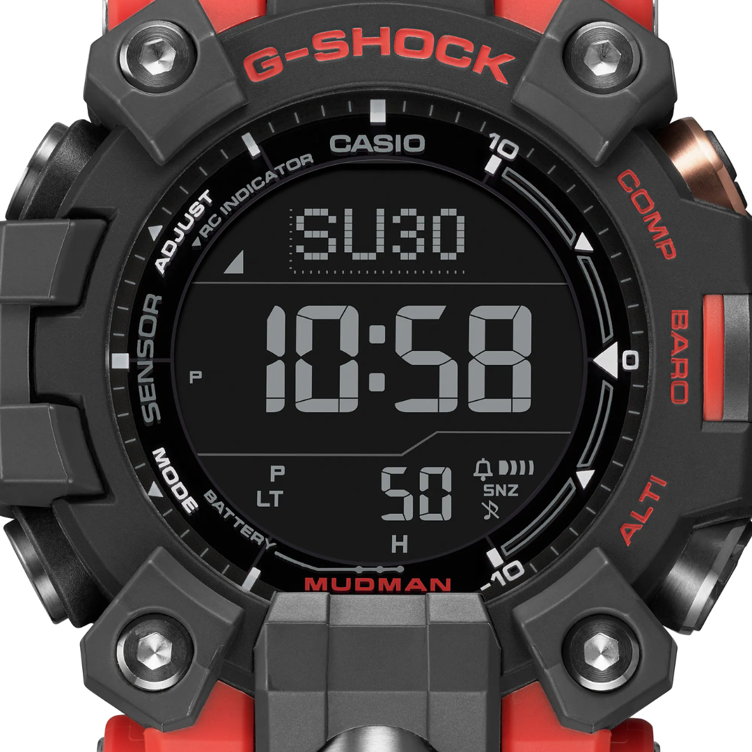 Reloj G-Shock Mudman Tough Solar GW-9500-1A4DR Triple Sensor Hombre - Digital