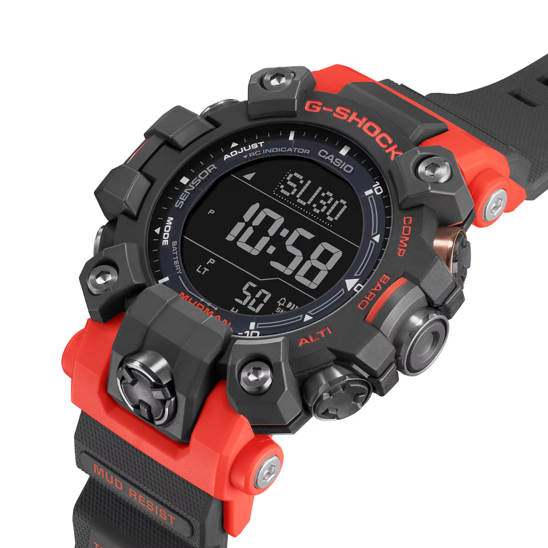 Reloj G-Shock Mudman Tough Solar GW-9500-1A4DR Triple Sensor Hombre - Digital
