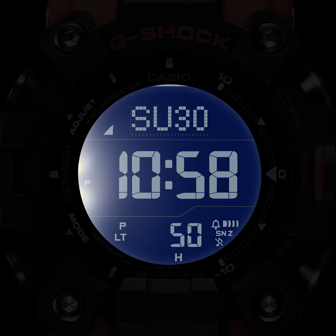 Reloj G-Shock Mudman Tough Solar GW-9500-1A4DR Triple Sensor Hombre - Digital
